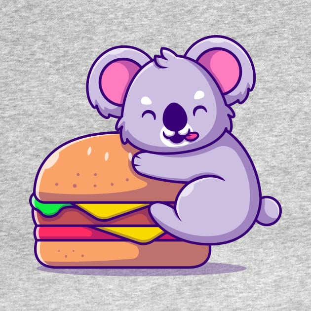 Cute Koala With Big Burger 2 by Catalyst Labs